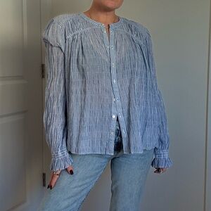 Primark Blue Striped Blouse